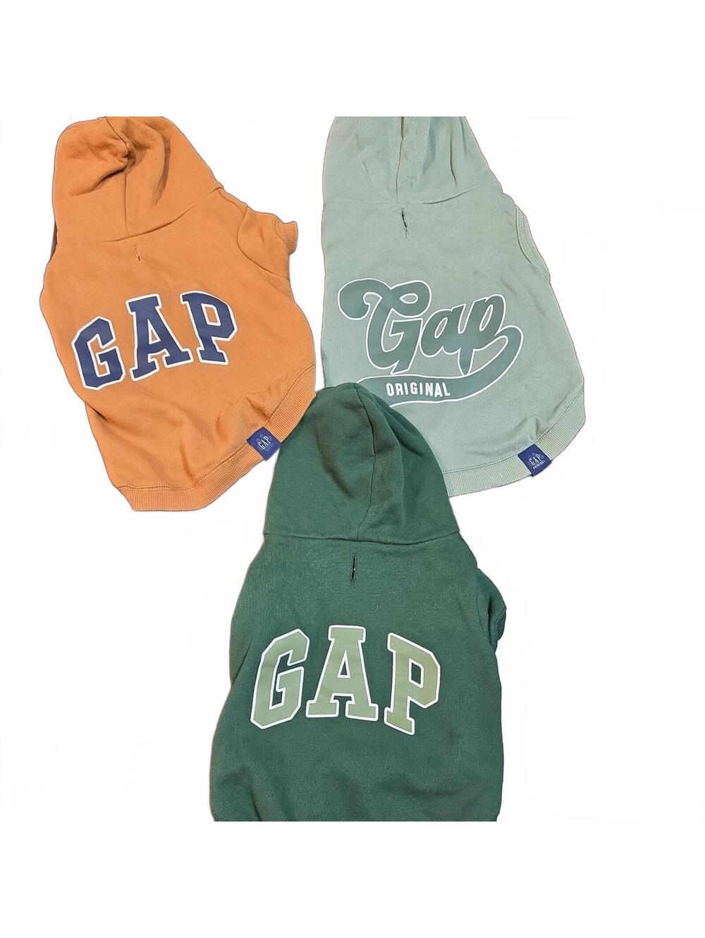 lBundle of 3 Gap Pet Dog Clothes Classic Pet Hoodie Coat Size. Medium
